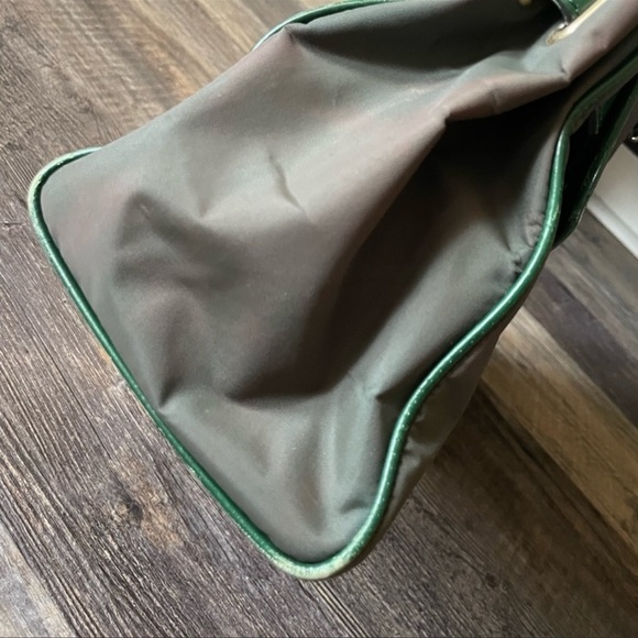 𝅺vintage authentic Moschino gold letter top handle handbag purse satchel couture - Picture 10 of 13